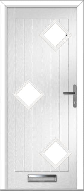 White Belfry 3 Left Composite Door 1 White Belfry 3 Left Composite Door