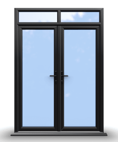 uPVC French Door Open In And uPVC Door White Open In