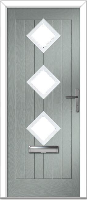 Agate Grey Belfry 3 Farmhouse Composite Door