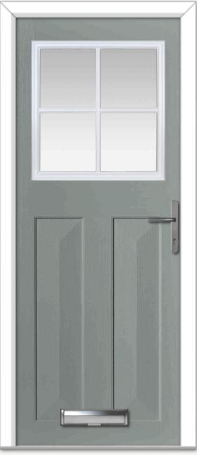 Agate Grey Eaton Grid Composite Door