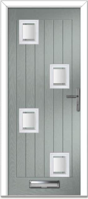 Agate Grey Seminole 5 Right Farmhouse Composite Door