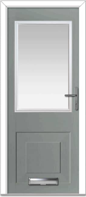Agate Grey Tatton 4 Grid Lite Composite Door