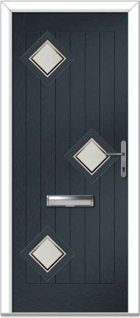 Anthracite Grey Belfry 3 Right Composite Door