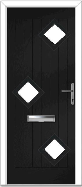 Black Belfry 3 Left Composite Door
