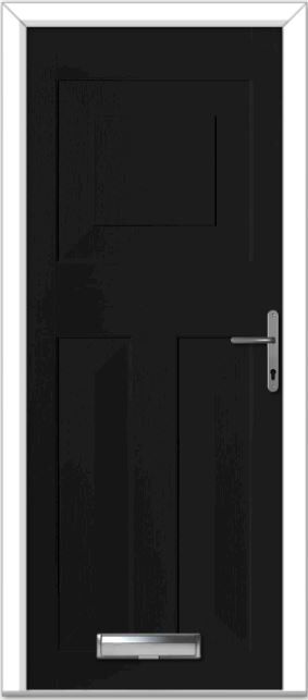 Black Eaton Solid Composite Door