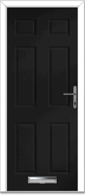 Black Muirfield Solid Composite Door