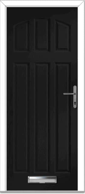 Black St Andrews Solid Composite Door