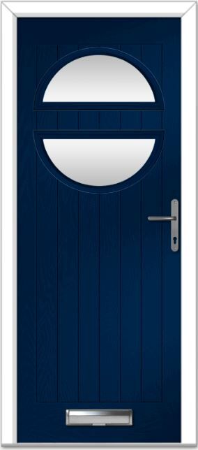 Blue Chantilly Farmhouse Composite Door