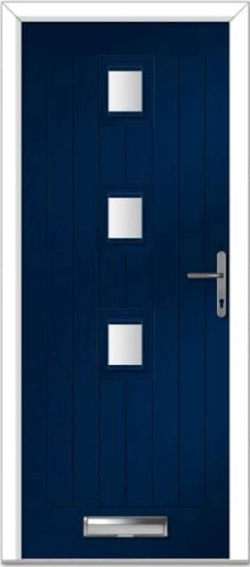 Blue Seminole 3 Centre Farmhouse Composite Door