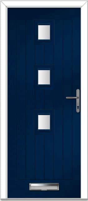 Blue Seminole 3 Centre Farmhouse Composite Door
