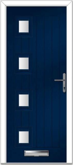 Blue Seminole 4 Left Farmhouse Composite Door