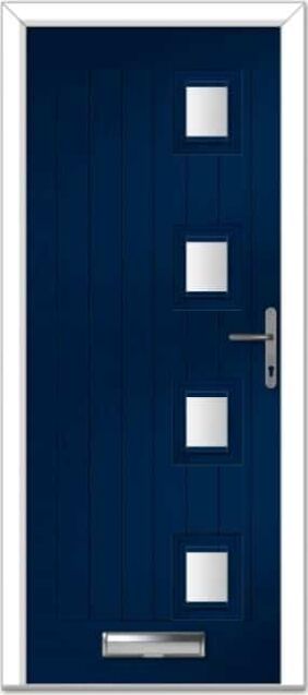 Blue Seminole 4 Right Farmhouse Composite Door