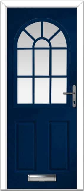 Blue Turnberry Grid Composite Door
