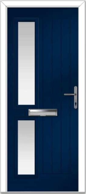 Blue Valderrama Left Farmhouse Composite Door