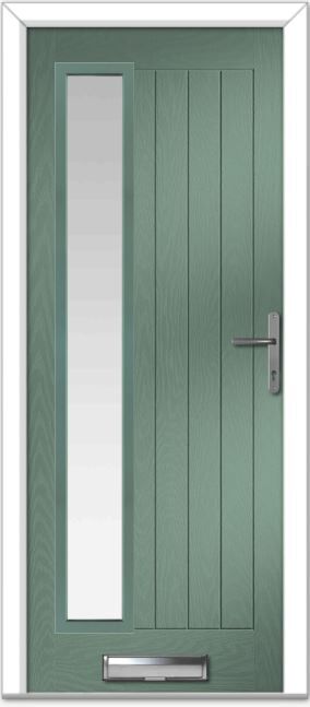 Chartwell Green Augusta Long Left Farmhouse Composite Door