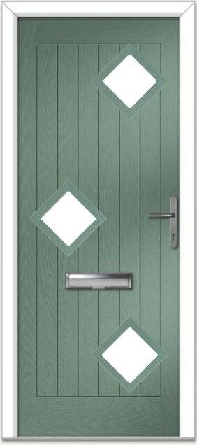Chartwell Green Belfry 3 Left Composite Door