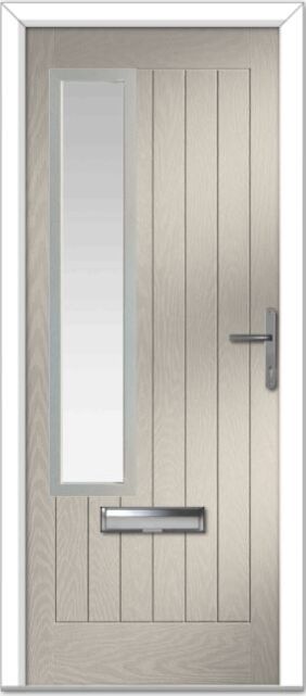 Cream Augusta Left Farmhouse Composite Door