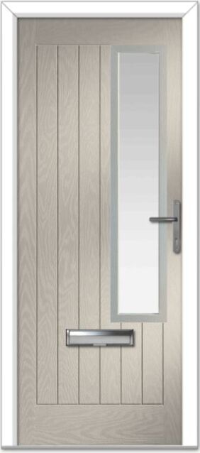 Cream Augusta Right Farmhouse Composite Door