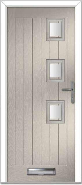Cream Seminole 3 Right Farmhouse Composite Door