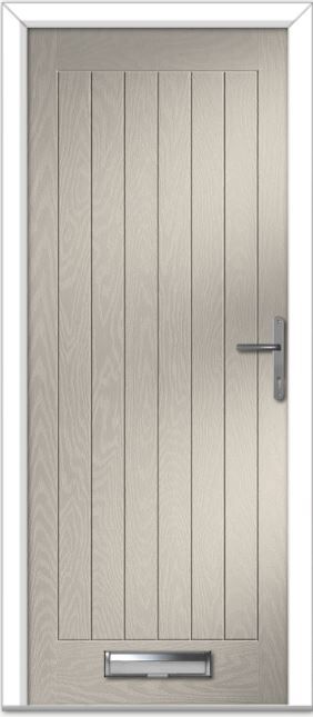 Cream Farmhouse Solid Composite Door