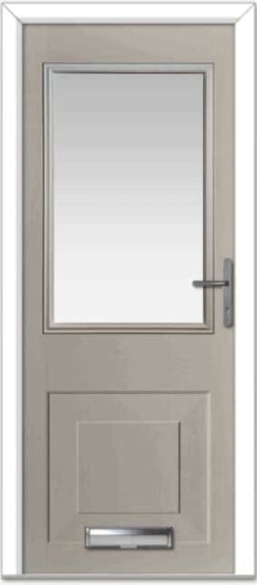 Cream Tatton 4 Grid Lite Composite Door