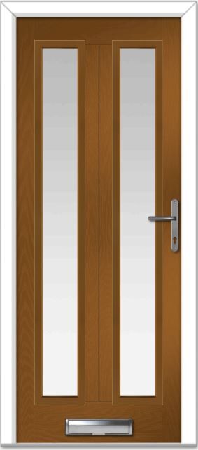 Golden Oak Augusta Long 2 Farmhouse Composite Door