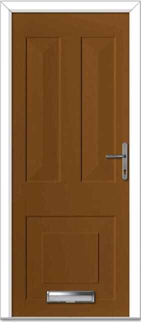 Golden Oak Knightsbridge Solid Composite Door