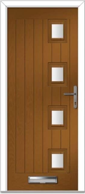 Golden Oak Seminole 4 Right Farmhouse Composite Door Order