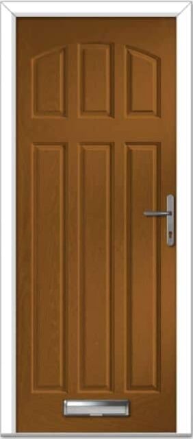 Golden Oak St Andrews Solid Composite Door
