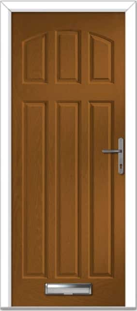 Golden Oak St Andrews Solid Composite Door