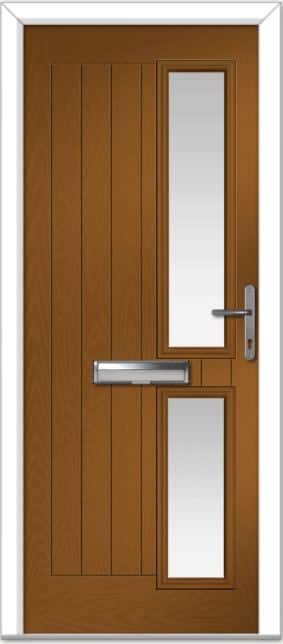 Golden Oak Valderrama Right Farmhouse Composite Door