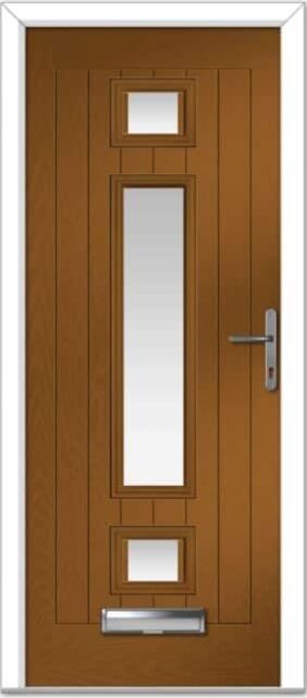 Golden Oak Vilamoura Farmhouse Composite Door