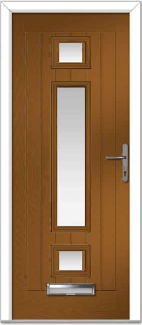 Golden Oak Vilamoura Farmhouse Composite Door