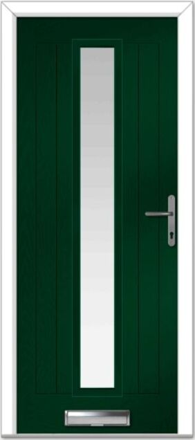Green Augusta Long Centre Farmhouse Composite Door