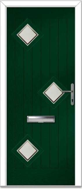Green Belfry 3 Right Composite Door