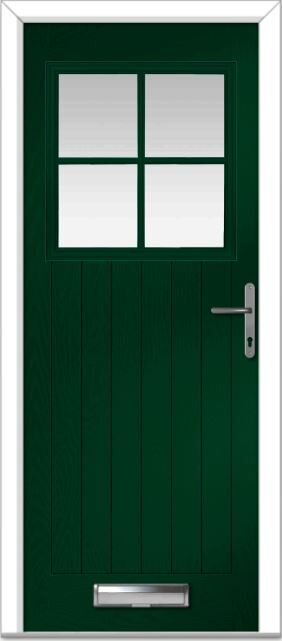 Green Merion 4 Grid Farmhouse Composite Door Order