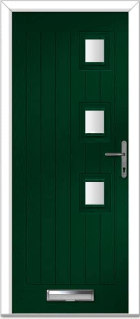 Green Seminole 3 Right Farmhouse Composite Door