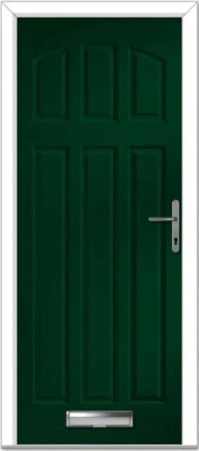 Green St Andrews Solid Composite Door