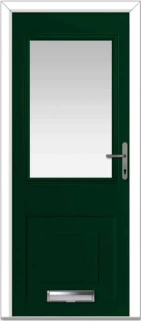 Green Tatton 4 Grid Lite Composite Door