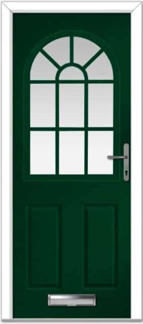 Green Turnberry Grid Composite Door