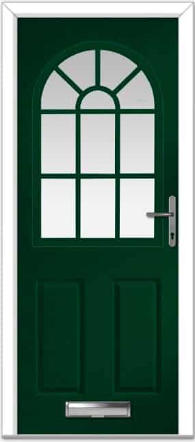 Green Turnberry Grid Composite Door