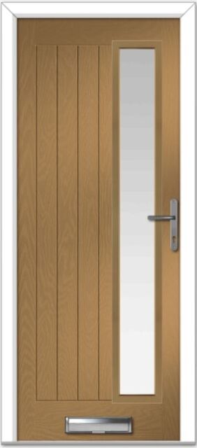 Irish Oak Augusta Long Right Farmhouse Composite Door
