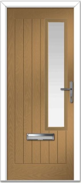 Irish Oak Augusta Right Farmhouse Composite Door