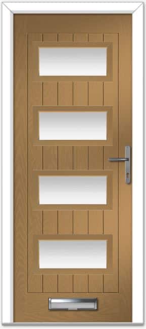Irish Oak Oakmont Farmhouse Composite Door