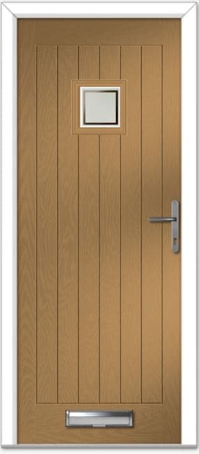 Irish Oak Pavero Square Farmhouse Composite Door