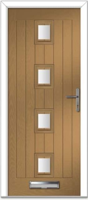 Irish Oak Seminole 4 Centre Farmhouse Composite Door