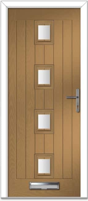 Irish Oak Seminole 4 Centre Farmhouse Composite Door