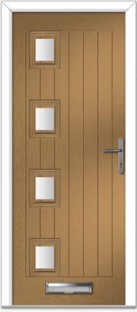 Irish Oak Seminole 4 Left Farmhouse Composite Door