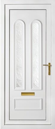 Madrid Two Patterned Panel uPVC Door