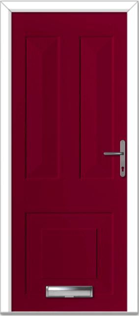 Red Knightsbridge Solid Composite Door